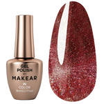 Gel polish MAKEAR 897 burgundy reflective 8 ml