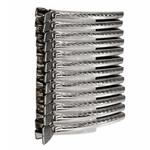 Клипсы-зажимы для волос металлические 10,5 см 12 шт.