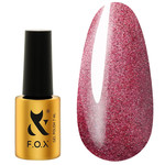 Gel polish FOX Moulin Rouge 003 red-pink cat eye 7 ml