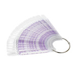 TUFI profi Ovale, transparente Demonstrationsspitzen mit Lavendel-Signaturfeld, 50 Stück (0331018)
