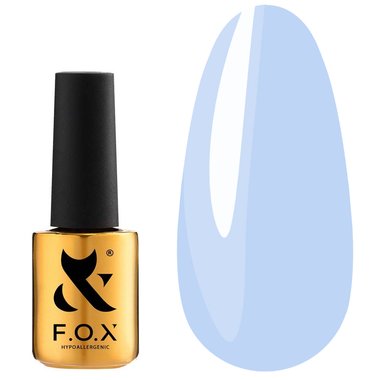 Gel polish FOX Spectrum gold №100 enamel sky blue 7 ml - Фото №1