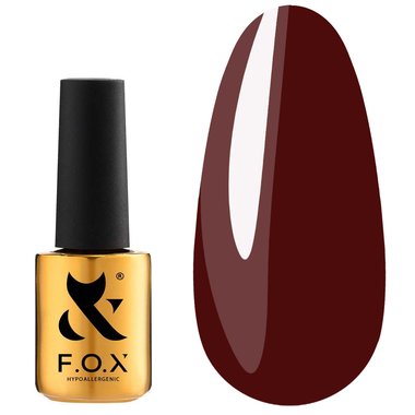 Gel polish FOX Spectrum gold №117 burgundy 7 ml - Фото №1