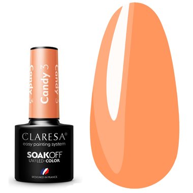 Claresa Gel Polish CANDY 3 coral orange, 5г