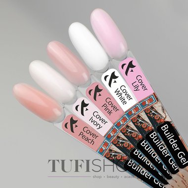 Builder gel FOX Builder gel White  30 ml - Фото №2