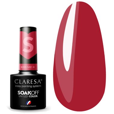 Claresa Gel Polish Kiss Me! 4 red, 5g
