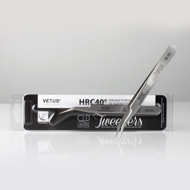 Пинцет для ресниц CLD Vetus 5B - SA - Фото №2