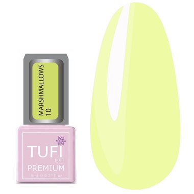 Gel polish TUFI profi  PREMIUM  MarshmallowsS 10 Lemon 8ml (0102487) - Фото №1