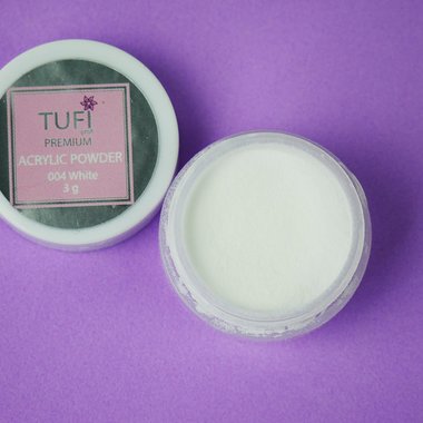 Acrylpulver TUFI profi PREMIUM 004 Weiß Weißtarn 3 g (0099755) - Фото №3