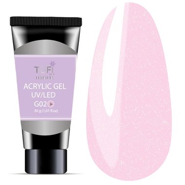 Акрил-гель TUFI profi PREMIUM G02 shine rose 30 г (0133975) - Фото №1