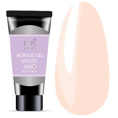 Акрил-гель TUFI profi PREMIUM G03 shine snow 30 г (0133976) - Фото №1