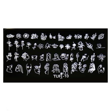 Пластина для стемпинга TUFI profi  PREMIUM  10 (099891) - Фото №1