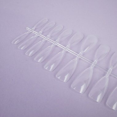 Soak-off gel tips TUFI profi  PREMIUM  long stiletto transparent 240 pcs (0134000) - Фото №2