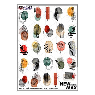 Wasseraufkleber NEW MAX SD-442 Abstraktion