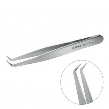 Augenbrauenpinzette Staleks Pro EXPERT 10 TYP 12 (gebogen)