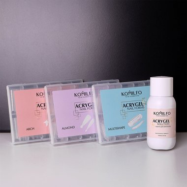 Формы верхние для наращивания ногтей Komilfo (накладные ногти) миндаль 120 шт (456063) - Фото №5