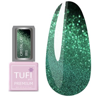 Гель-лак TUFI profi PREMIUM Crystal Cat 03 сапфир 8 мл (0100510) - Фото №1