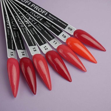 Gellack TUFI Profi PREMIUM Cabaret №11 Koralle mit Glitzer 8ml (0102566) - Фото №3