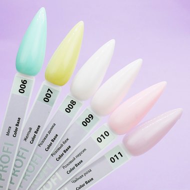 Цветная база TUFI profi PREMIUM Color Base 009 полупрозрачная розовый беж 8 мл (0103708) - Фото №4