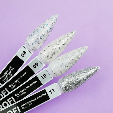 Gellack TUFI profi PREMIUM Diamond №09 Silber Kugel 8 ml (0103040) - Фото №4