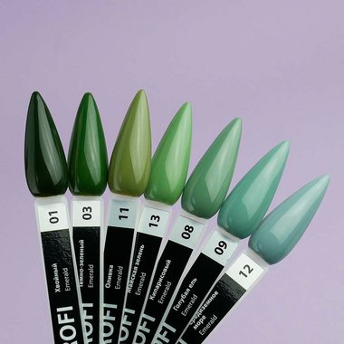 Gel polish TUFI profi PREMIUM Emerald 09 Blue spruce 8 ml (0102528) - Фото №4