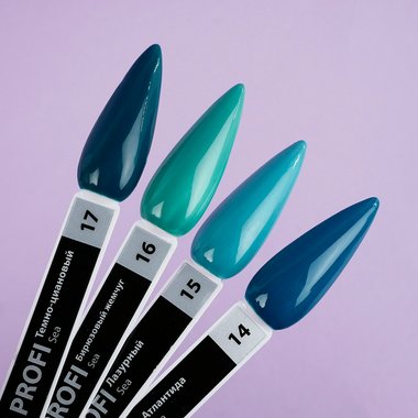 Гель-лак TUFI profi PREMIUM Sea 16 бирюзовый жемчуг 8мл (0121240) - Фото №5