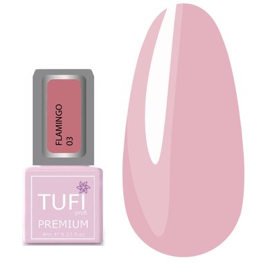 Gel polish TUFI profi PREMIUM Flamingo 03 Berry parfait 8 ml (0121294) - Фото №1