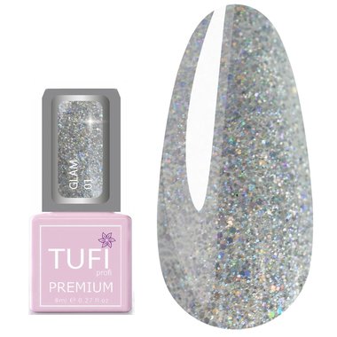 Гель-лак TUFI profi PREMIUM Glam 01 гейзер 8 мл (0121681) - Фото №1