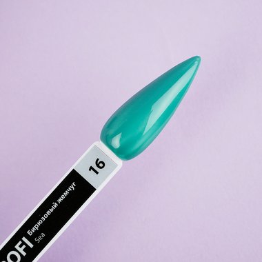 Гель-лак TUFI profi PREMIUM Sea 16 бирюзовый жемчуг 8мл (0121240) - Фото №3