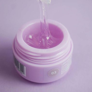 LED гель для наращивания TUFI profi PREMIUM Gel 03 Pink прозрачный с розовым оттенком 5 г (0105830) - Фото №2