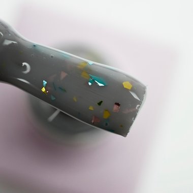 База TUFI profi PREMIUM Lovely Foil Base с фольгой 12 серая вуаль 8 мл (0196368) - Фото №2