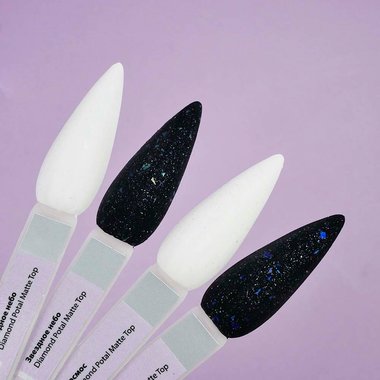 Тоp TUFI profi PREMIUM Diamond Potal Matte Top with potal and shimmer space 8 ml (0125770) - Фото №3