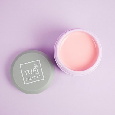 TUFI profi  PREMIUM  RUBBER FRENCH BASE 03 pink peach 30 ml (0121330) - Фото №3