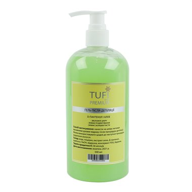 Гель после депиляции TUFI profi PREMIUM Д-пантенол и алоэ 500 мл (0104346) - Фото №1