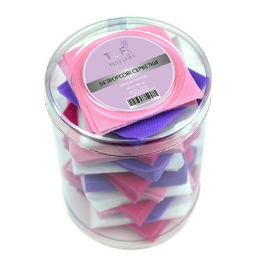 Безворсовые салфетки TUFI profi PREMIUM цветные в тубусе 400 шт (0104164) - Фото №2