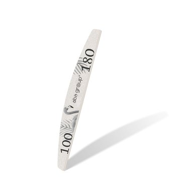 Aba Group Пилочка для ногтей CROSS MOON 100/180 STANDARD - FLAMING - Фото №2