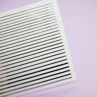 Гибкие ленты 3D для ногтей TUFI profi PREMIUM серебро (0104206) - Фото №2