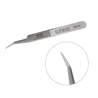 Пинцет для ресниц CLD Vetus 5B - SA - Фото №1