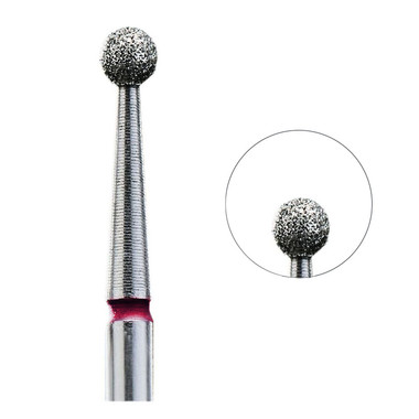Алмазная фреза Staleks Pro "шарик" 2.7 мм красный