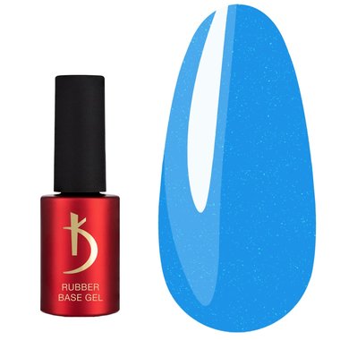Color base KODI Color Rubber Base Gel Neon 07 blue with glitter 7 ml