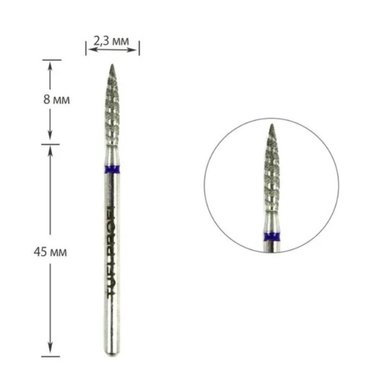 Maniküreschneider TUFI profi PREMIUM Diamant Tornadoflamme - Фото №1