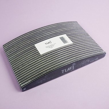 Пилочка TUFI profi PREMIUM черная 100/180 грит 17,8 см 25 шт (0122154) - Фото №3