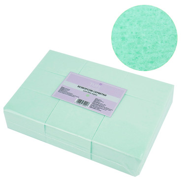 Lint-free napkins TUFI Profi PREMIUM light green 4х6 сm 540 pcs (0104420) - Фото №1