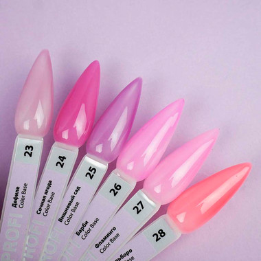 Цветная база TUFI profi PREMIUM Color Base 027 фламинго 8 мл (0123368) - Фото №4