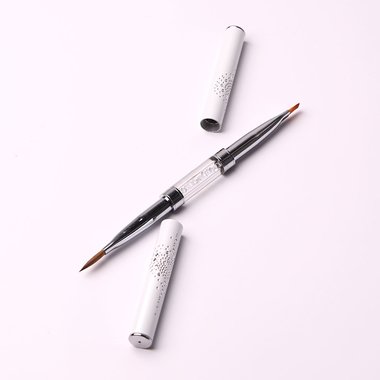 Кисть для акрила KOMILFO Double Acrylic 6 (Колонок)/Gel flat 6 (Нейлон) - Фото №4