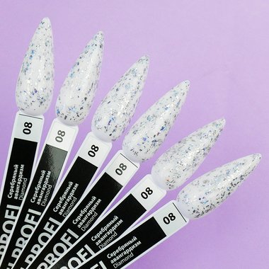 Гель-лак TUFI profi PREMIUM Diamond 08 серебряный авангардизм 8мл (0103039) - Фото №4