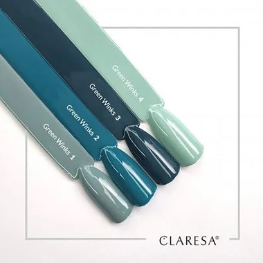 Claresa GREEN WINKS 1 серый гибридный лак 5 г - Фото №2
