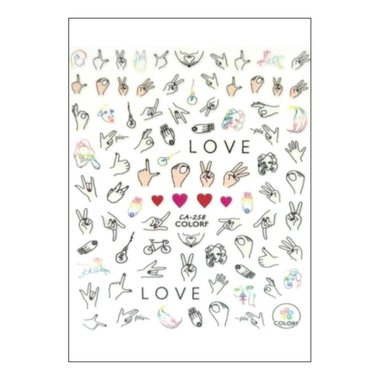 Nagelaufkleber BLING CA-258