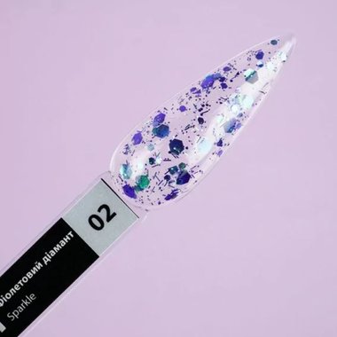 Gellack TUFI profi PREMIUM Sparkle №02 lila Diamant 5 ml (0243529) - Фото №4