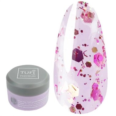Gel polish TUFI profi PREMIUM Sparkle 01 pink diamond 5 ml (0243528) - Фото №1