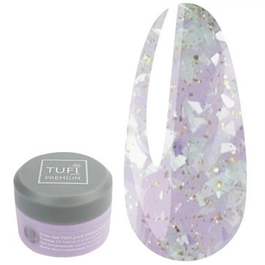 Гель-лак TUFI profi PREMIUM Sparkle 13 салатовый иней 5 мл (0243548) - Фото №1